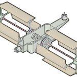 Hybrid Cyclocopter concept with puller prop for supplemental air. RC Cyclocopter being developed by Bristol Studio for CNC Routing & Modular Product Design. Little Big Research and Engineering Ltd.