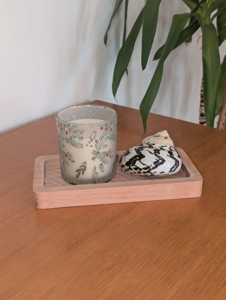 Steamed beech tray CNC cut and hand finished
