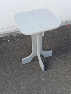 Table, plant stand, cnc cut and hand made in Bristol UK. Bristol company for CNC Routing & Modular Product Design. Little Big Research and Engineering ltd.