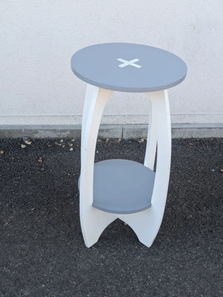 collapsible multi functional table cnc cut and hand finished in Bristol