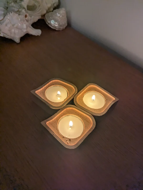 Tea light holder from sustainable material crafted in Bristol - Image 6