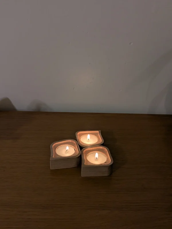 Tea light holder from sustainable material crafted in Bristol - Image 11
