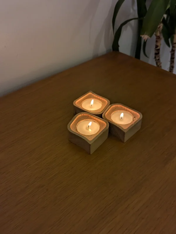 Tea light holder from sustainable material crafted in Bristol - Image 12