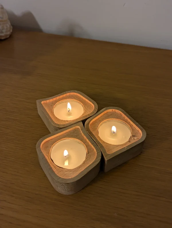 Tea light holder from sustainable material crafted in Bristol - Image 15