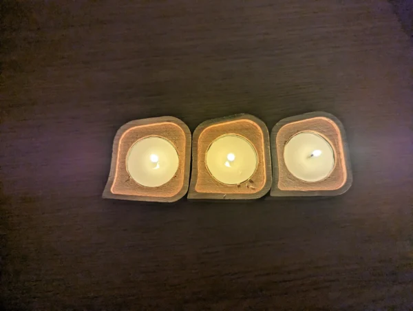 Tea light holder from sustainable material crafted in Bristol - Image 4